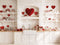 Kate Saint Valentin Cuisine Cœurs Fleurs Toile de fond en Laine conçue par Emetselch