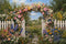 Kate Arc de Fleurs Clôture Jardin Toile de fond en Polar conçue par Emetselch