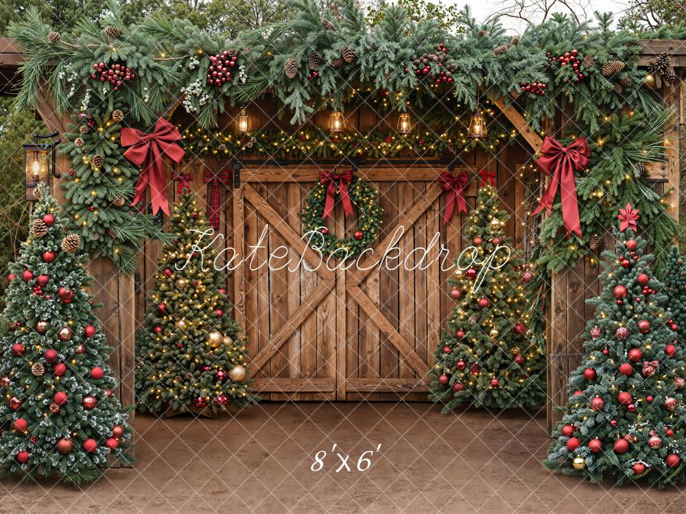 Kate Sapins de Noël Porte Décors Toile de fond conçue par Emetselch - Kate Backdrop FR