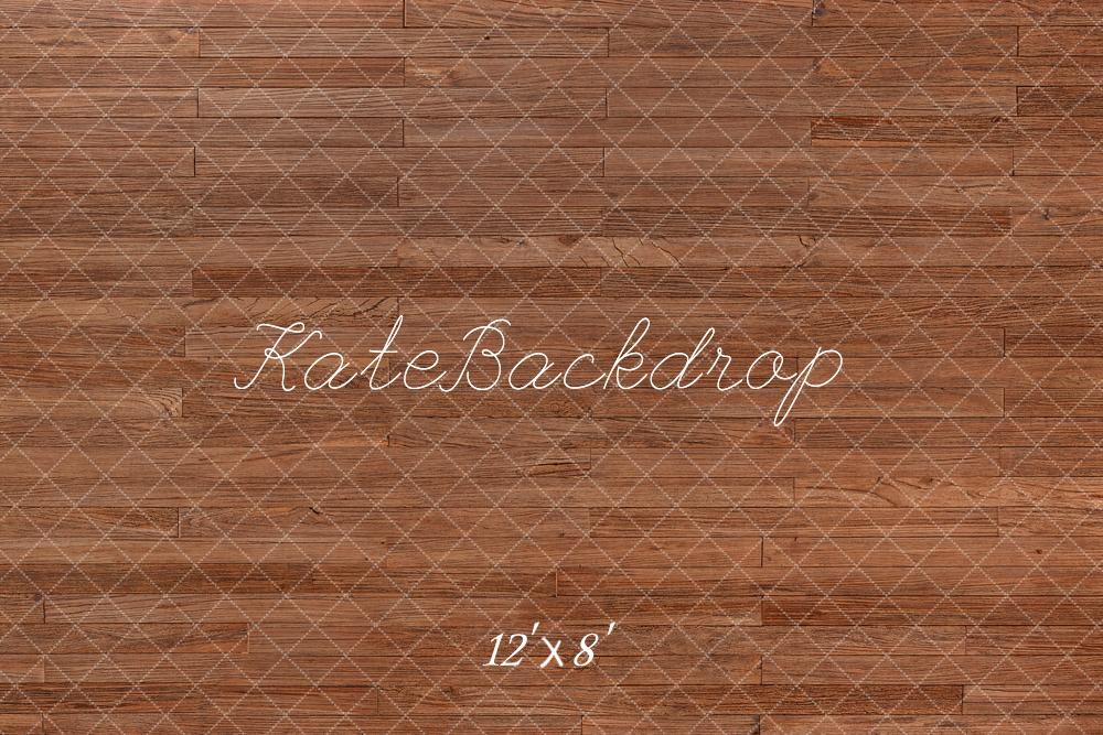 Kate Bois Texture Brun Sol Toile de fond en Laine conçue par Emetselch - Kate Backdrop FR
