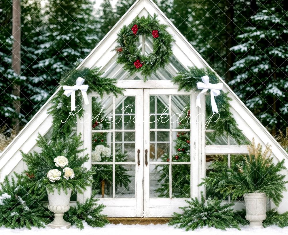 Kate Noël Serre Végétaux Forêt Toile de fond conçue par Mini MakeBelieve - Kate Backdrop FR