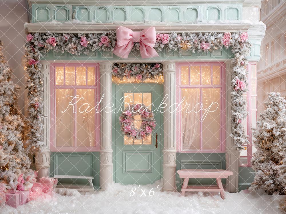 Kate Noël Boutique Fleurs Neige Toile de fond conçue par Ashley Paul