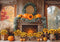 Kate Automne Cheminée Citrouilles Tournesols Toile de fond conçue par Mini MakeBelieve - Kate Backdrop FR