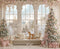 Kate Noël Sapins Cadeaux Fenêtre Toile de fond en Laine conçue par Emetselch - Kate Backdrop FR