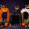 Kate Halloween Citrouille Arches Fantômes Toile de fond conçue par Patty Roberts