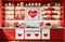 Kate Saint Valentin Cuisine Cœurs Toile de fond en Laine conçue par Emetselch