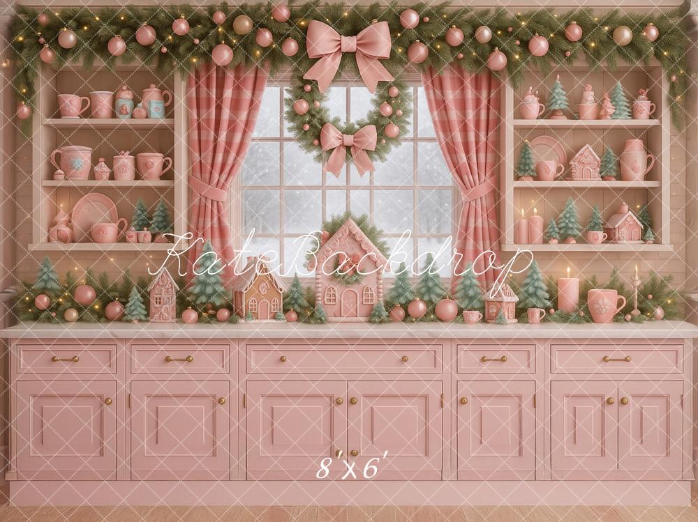 Kate Noël Cuisine Fenêtre Pain d’Épice Toile de fond conçue par Ashley Paul - Kate Backdrop FR