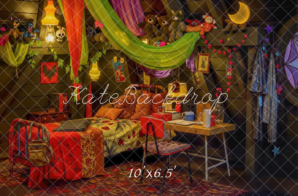Kate Chambre Enfant Peluches Coloré Toile de fond conçue par Mini MakeBelieve