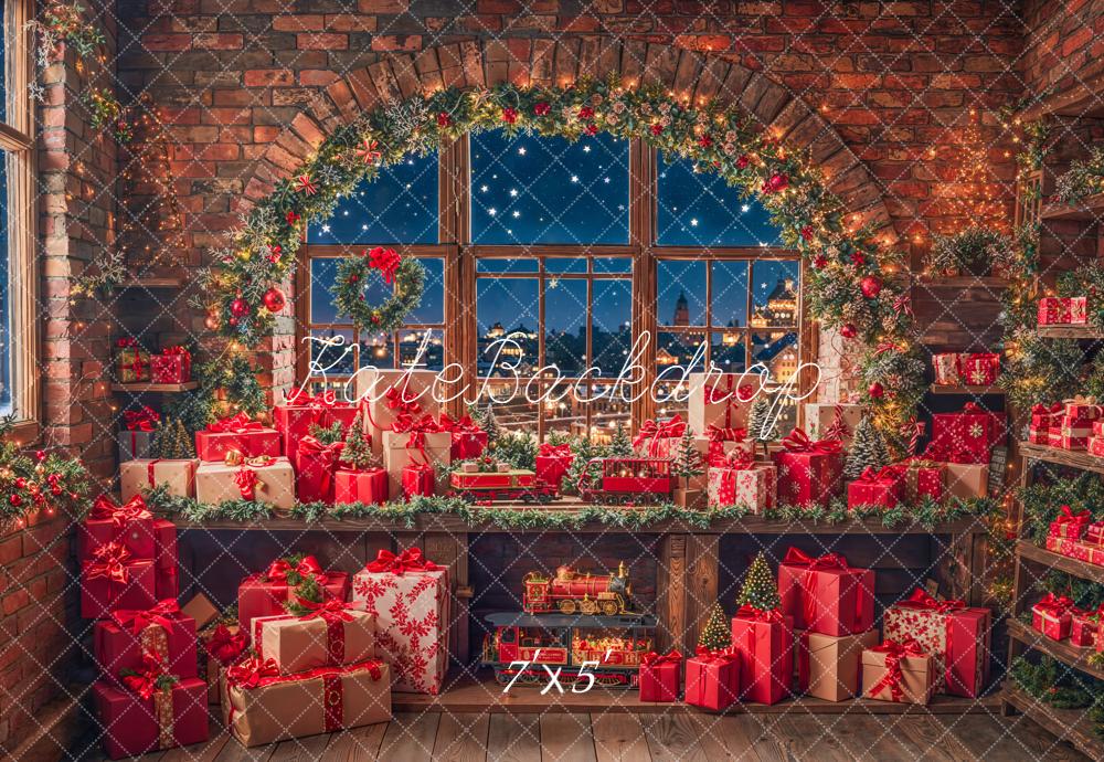 Kate Noël Cadeaux Fenêtre Lumière Nuit Toile de fond conçue par Emetselch - Kate Backdrop FR