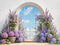 Kate Arche Fenêtre Fleurs Violettes Toile de fond conçue par Emetselch - Kate Backdrop FR