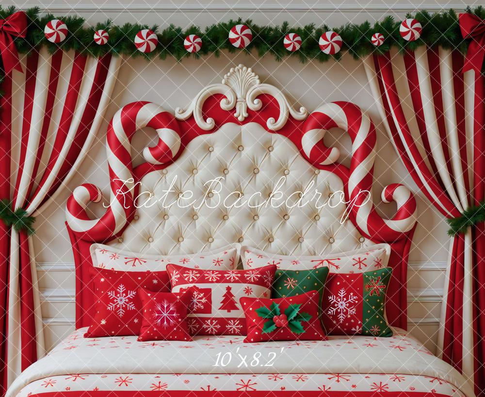 Kate Noël Bonbons Tête de lit Oreillers Toile de fond conçue par Mini MakeBelieve - Kate Backdrop FR