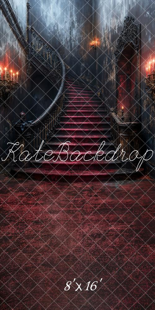 Kate Sweep Mur-à-Sol Halloween Escalier Gothique Toile de fond conçue par Emetselch