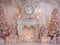 Kate Noël Cheminée Horloge Rose Toile de fond conçue par Ashley Paul