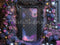 Kate Violet Fleurs Cadre Orné Toile de fond conçue par Mini MakeBelieve - Kate Backdrop FR