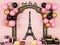 Kate Paris Arche Tour Eiffel Ballons Toile de fond conçue par Patty Roberts - Kate Backdrop FR