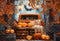 Kate Halloween Camion Citrouilles Feuilles Toile de fond conçue par Emetselch - Kate Backdrop FR