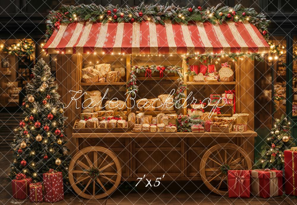 Kate Noël Chalet Marché Pains Toile de fond conçue par Emetselch