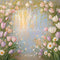 Kate Printemps Arche Tulipes Marguerites Toile de fond conçue par Emetselch - Kate Backdrop FR