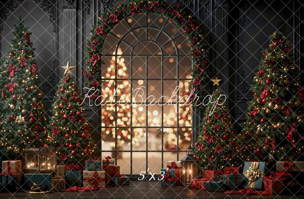 Kate Noël Sapins Fenêtre Lumière Toile de fond conçue par Emetselch