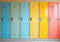 Kate Scolaire Casiers Multicolores Toile de fond conçue par Laura Bybee - Kate Backdrop FR