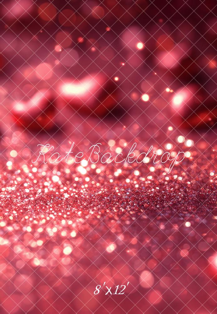 Kate Saint Valentin Paillettes Rose Toile de fond en Laine conçue par Emetselch