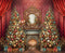 Kate Noël Sapins Cheminée Cadeaux Toile de fond en Laine conçue par Emetselch - Kate Backdrop FR