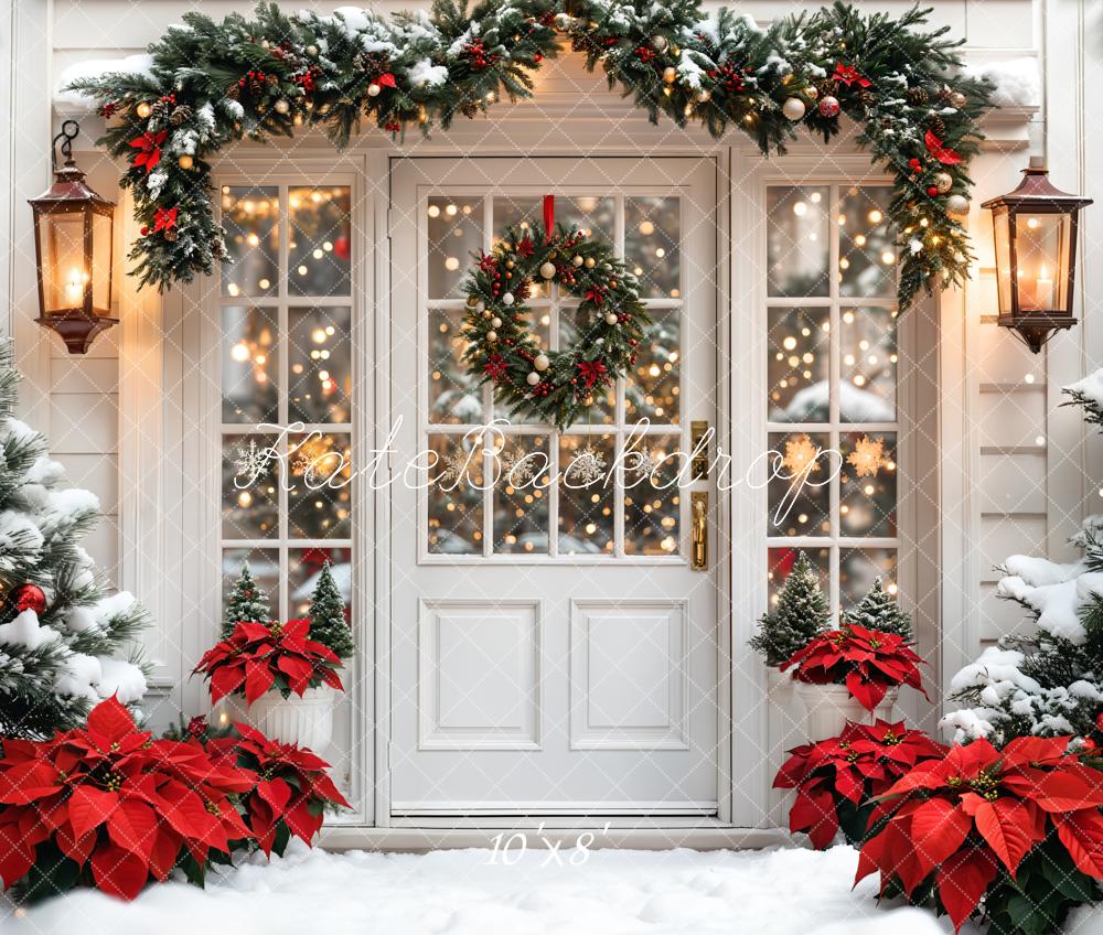 Kate Noël Porte Neige Lumières Toile de fond en Laine conçue par Emetselch