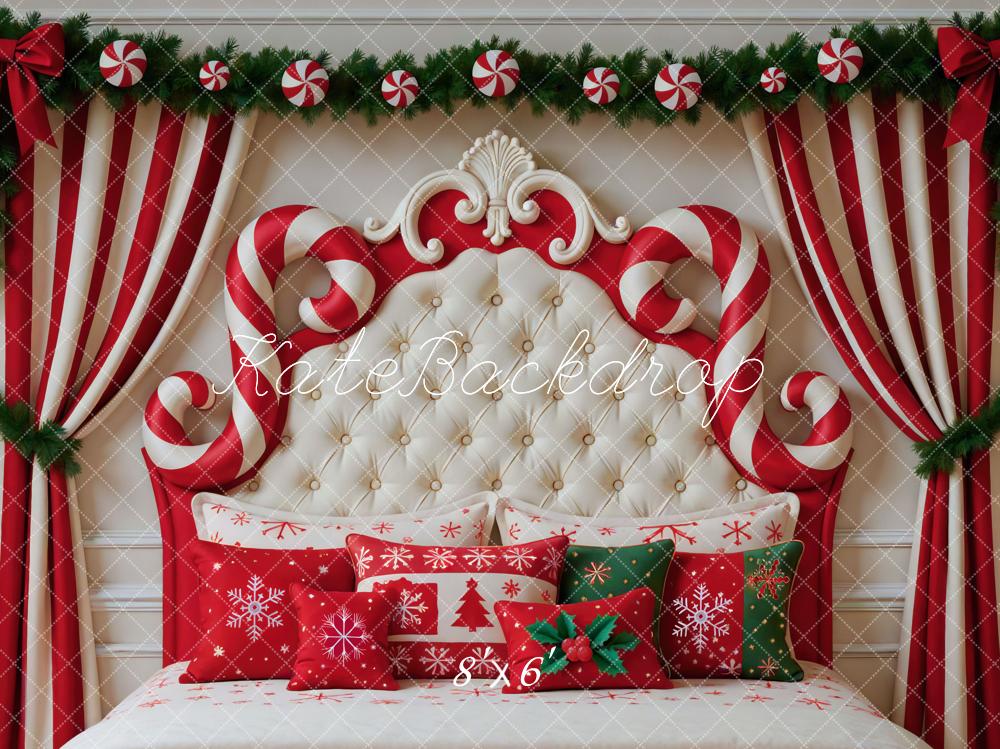 Kate Noël Bonbons Tête de lit Oreillers Toile de fond conçue par Mini MakeBelieve - Kate Backdrop FR