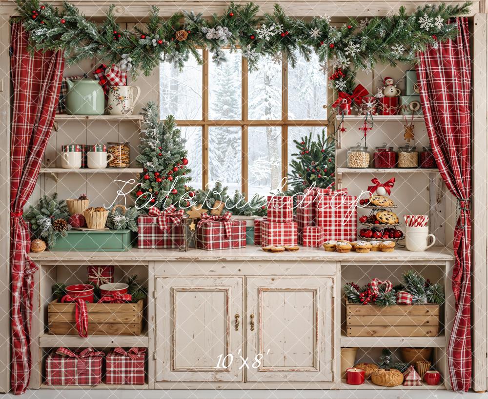 Kate Noël Cuisine Fenêtre Cadeaux Toile de fond en Laine conçue par Emetselch - Kate Backdrop FR