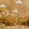 Kate Dinosaure Fossiles Archéologie Sable Toile de fond conçue par Patty Roberts