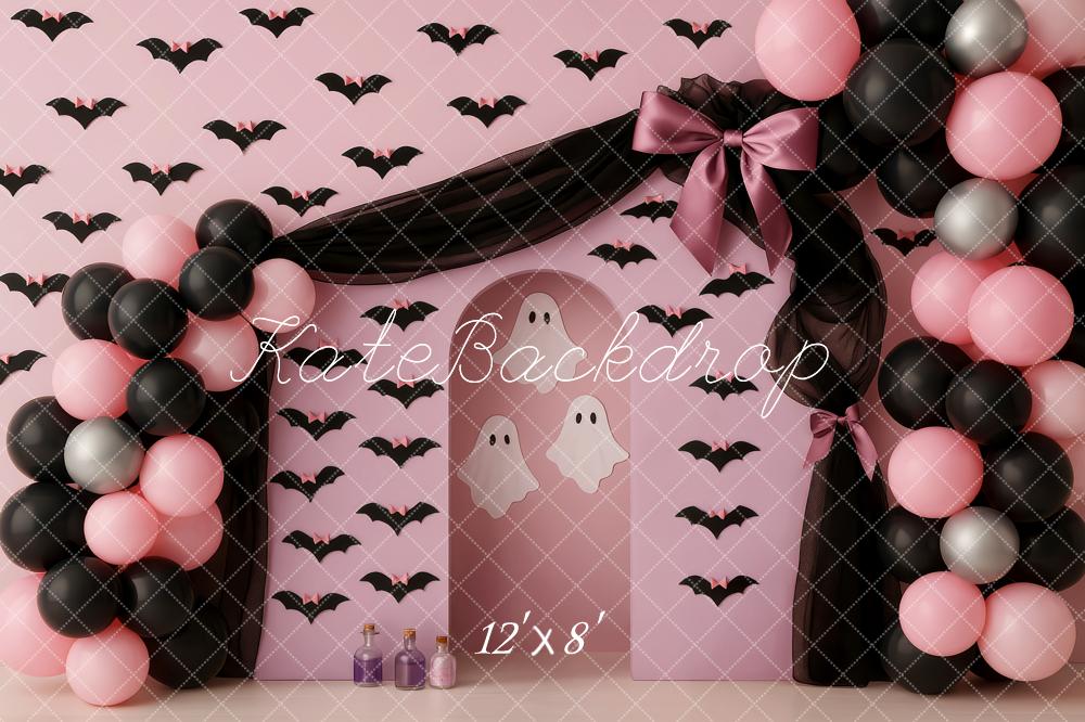 Kate Halloween Ballons Chauves-Souris Toile de fond conçue par Patty Roberts