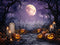 Kate Halloween Citrouilles Tombe Toile de fond en Laine conçue par Emetselch - Kate Backdrop FR