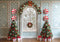 Kate Sapins de Noël Fenêtre Bonbons Cadeaux Toile de fond conçue par Mini MakeBelieve