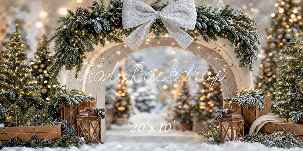 Kate Noël Arche Sapin Lumière Toile de fond conçue par Emetselch - Kate Backdrop FR