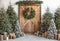 Kate Noël Sapins Cadeaux Porte Bois Toile de fond conçue par Emetselch