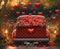 Kate Saint Valentin Voiture Cœurs Rouge Toile de fond en Laine conçue par Emetselch - Kate Backdrop FR