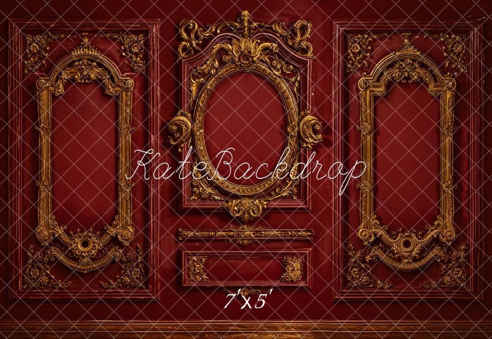 FLASH #1 Kate Mur Baroque Vintage Ornements Rouge Toile de fond conçue par Emetselch