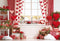 Kate La Saint Valentin Cuisine Cœurs Rouge Toile de fond conçue par Emetselch - Kate Backdrop FR