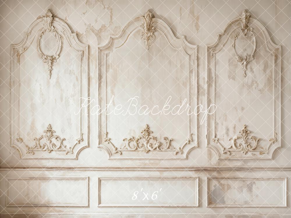 Kate Mur Vintage Architecture Ornements Beige Toile de fond conçue par Emetselch