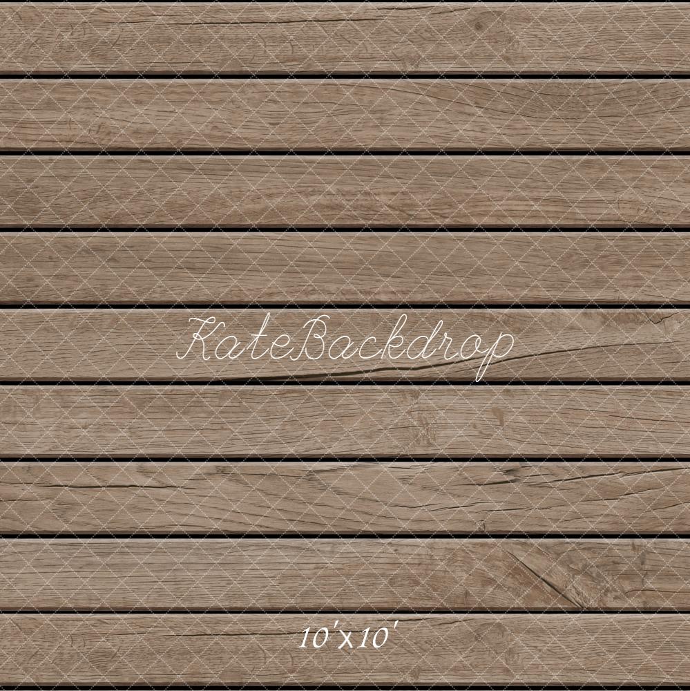 Kate Bois Planches Horizontales Sol Toile de fond conçue par Emetselch - Kate Backdrop FR
