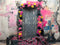 Kate Graffiti Cadre Fleurs Guitare Toile de fond conçue par Mini MakeBelieve - Kate Backdrop FR