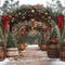 Kate Noël Arche Sapins Lanternes Toile de fond conçue par Emetselch - Kate Backdrop FR
