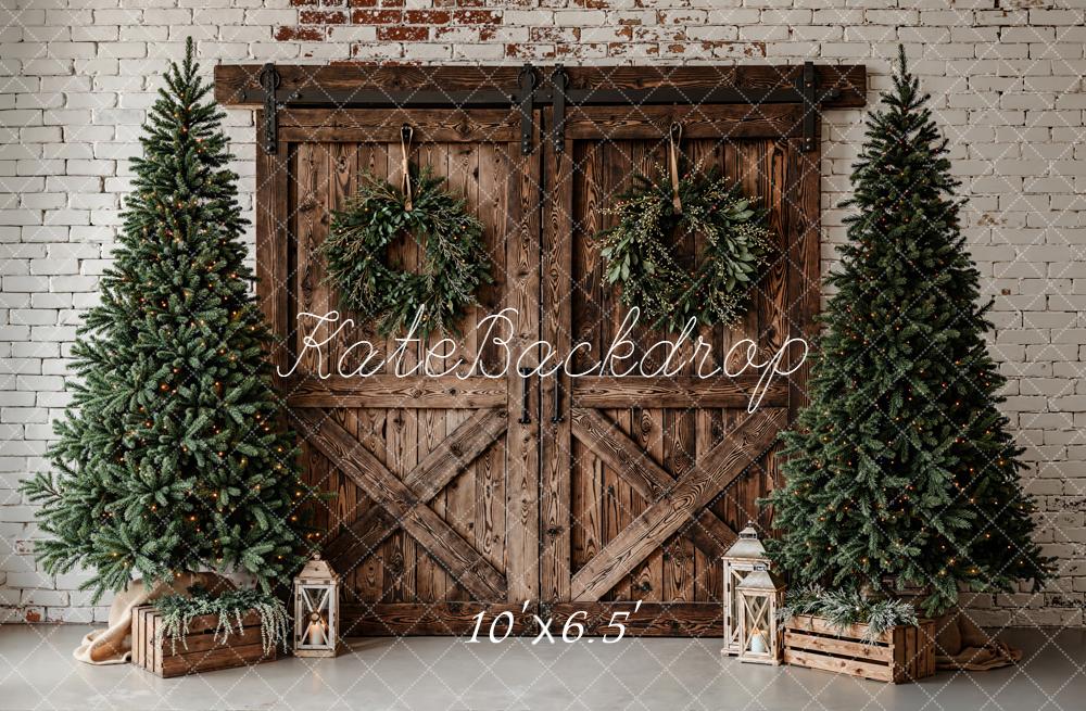Kate Noël Sapins Porte Bois Toile de fond conçue par Emetselch