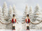 Kate Noël Casse-Noisette Sapins Neige Toile de fond en Laine conçue par Emetselch