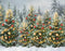Kate Noël Sapins Neige Lumières Toile de fond en Laine conçue par Emetselch - Kate Backdrop FR