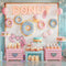 Kate Anniversaire Donuts Gâteaux Sucreries Toile de fond conçue par Emetselch - Kate Backdrop FR
