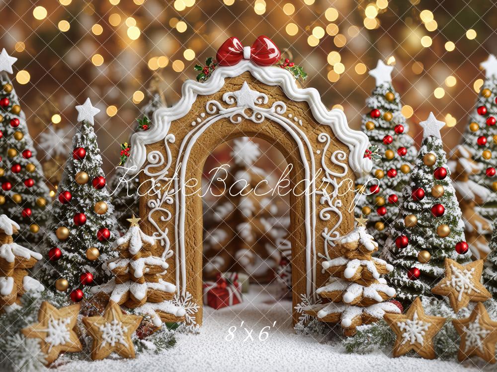 Kate Noël Arche Pain d'Épice Neige Toile de fond conçue par Mini MakeBelieve - Kate Backdrop FR