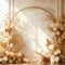Kate Bohème Arche Fleurs Beige Lumière Toile de fond conçue par Emetselch