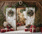Kate Noël Porte Cadeaux Sapins Toile de fond en Laine conçue par Emetselch - Kate Backdrop FR