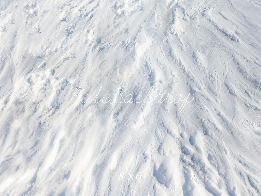 Kate Hiver Neige Texture Blanc Sol Toile de fond conçue par Emetselch - Kate Backdrop FR